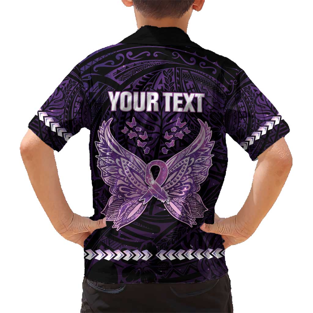 Personalised Alzheimer's Awareness Kid Hawaiian Shirt You May Not Remember But I Will Never Forget