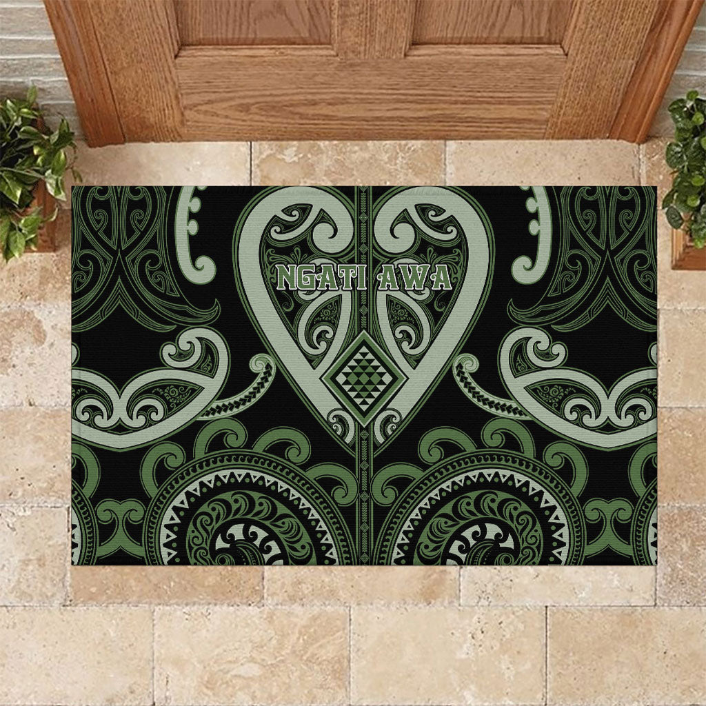Aotearoa Ngati Awa Rubber Doormat Maori Tribal Pattern