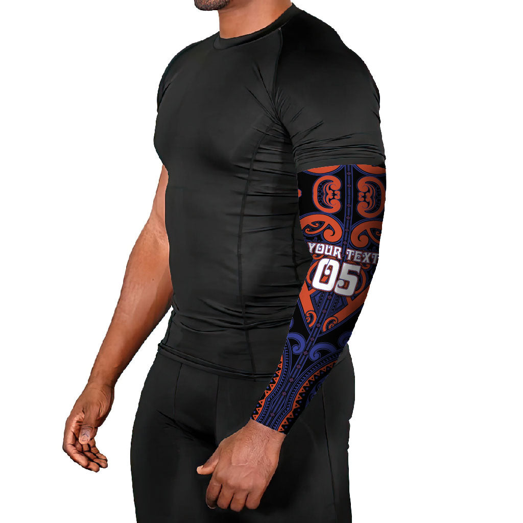 Custom Aotearoa Whakatohea Arm Sleeves Maori Tribal Pattern