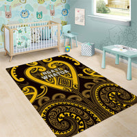 Aotearoa Ngati Whatua Area Rug Maori Tribal Pattern