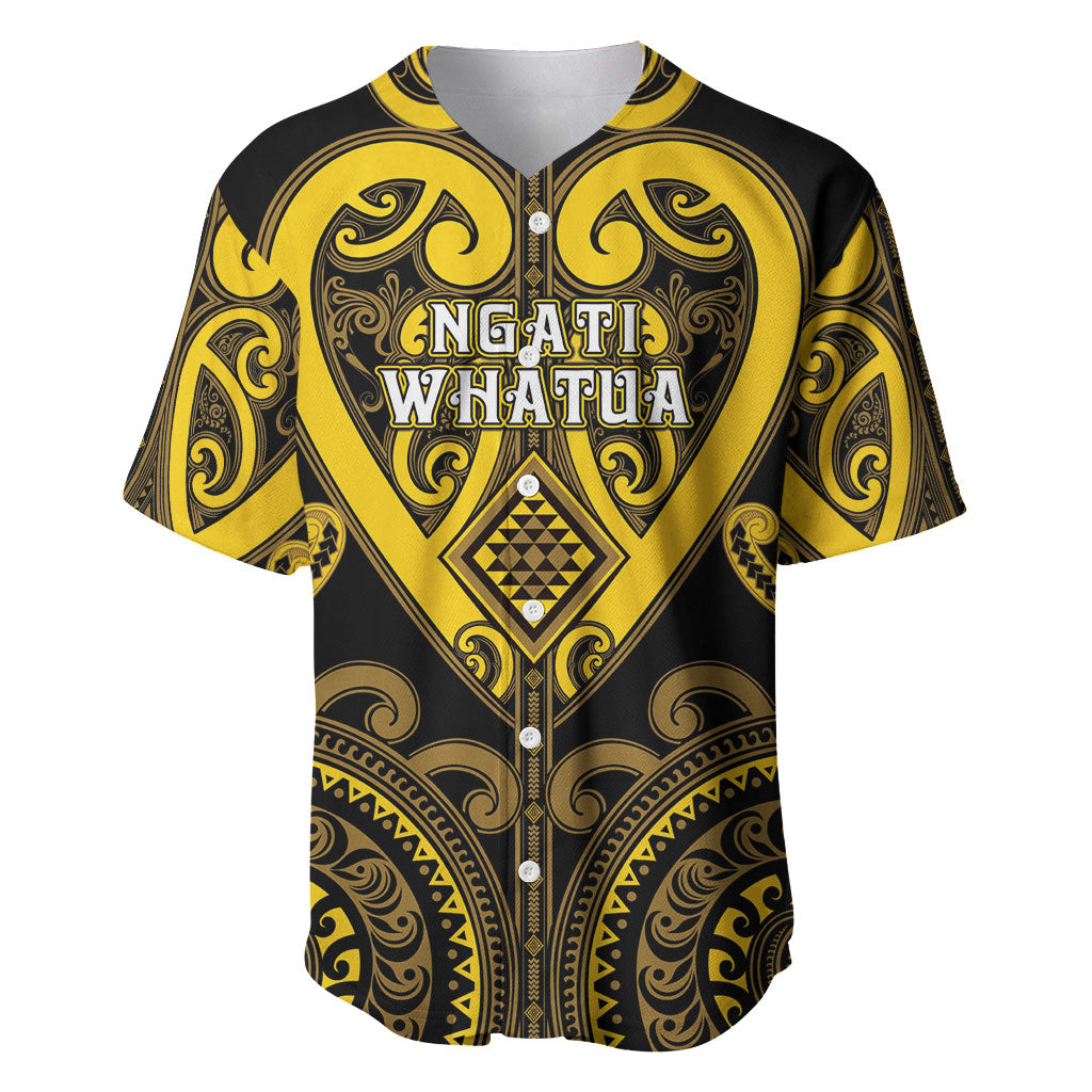 Custom Aotearoa Ngati Whatua Baseball Jersey Maori Tribal Pattern