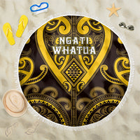 Aotearoa Ngati Whatua Beach Blanket Maori Tribal Pattern