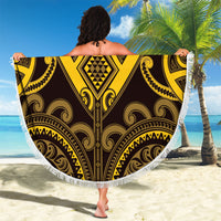 Aotearoa Ngati Whatua Beach Blanket Maori Tribal Pattern