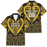 Custom Aotearoa Ngati Whatua Family Matching Puletasi and Hawaiian Shirt Maori Tribal Pattern