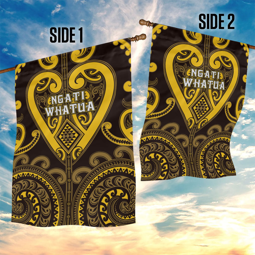 Aotearoa Ngati Whatua Garden Flag Maori Tribal Pattern