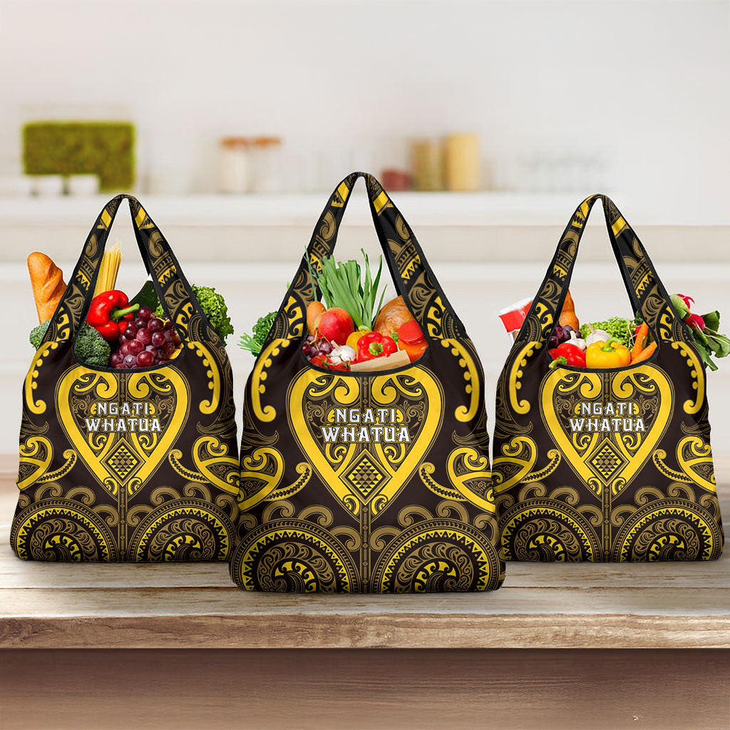 Aotearoa Ngati Whatua Grocery Bag Maori Tribal Pattern