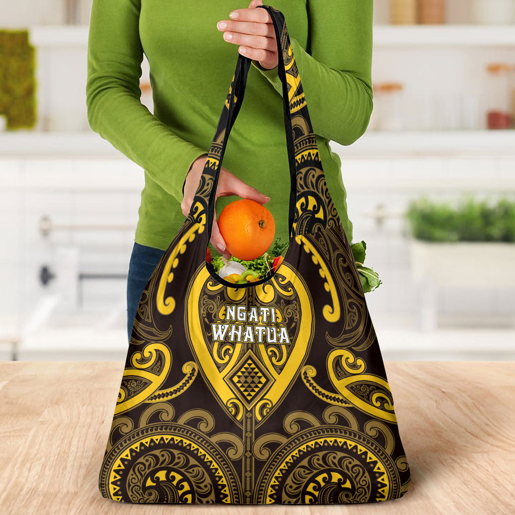 Aotearoa Ngati Whatua Grocery Bag Maori Tribal Pattern