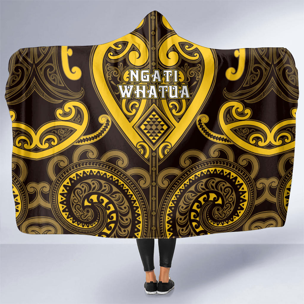 Aotearoa Ngati Whatua Hooded Blanket Maori Tribal Pattern