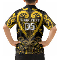 Custom Aotearoa Ngati Whatua Kid Hawaiian Shirt Maori Tribal Pattern