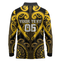 Custom Aotearoa Ngati Whatua Long Sleeve Polo Shirt Maori Tribal Pattern