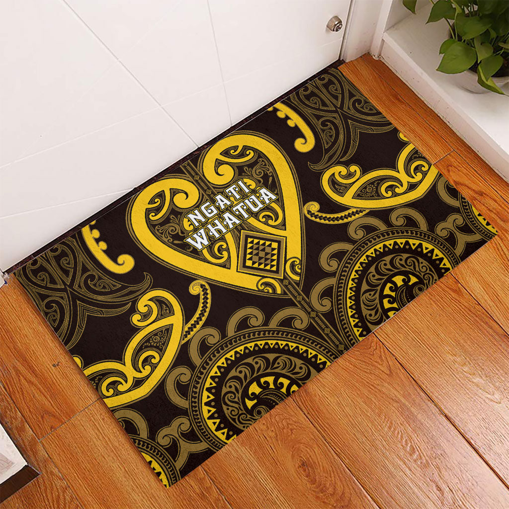 Aotearoa Ngati Whatua Rubber Doormat Maori Tribal Pattern