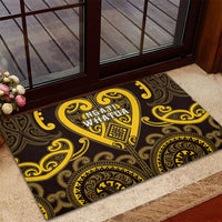 Aotearoa Ngati Whatua Rubber Doormat Maori Tribal Pattern