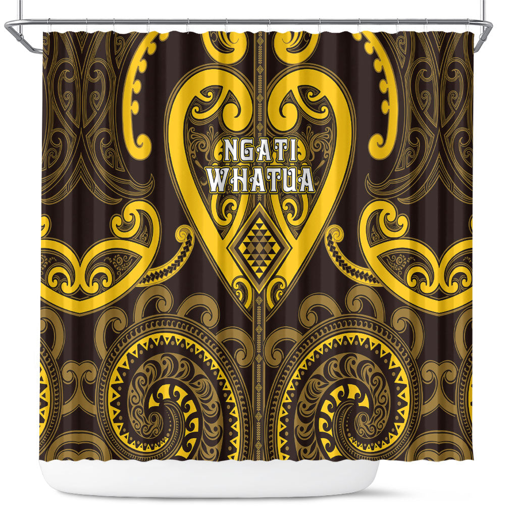 Aotearoa Ngati Whatua Shower Curtain Maori Tribal Pattern