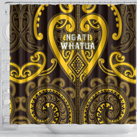 Aotearoa Ngati Whatua Shower Curtain Maori Tribal Pattern