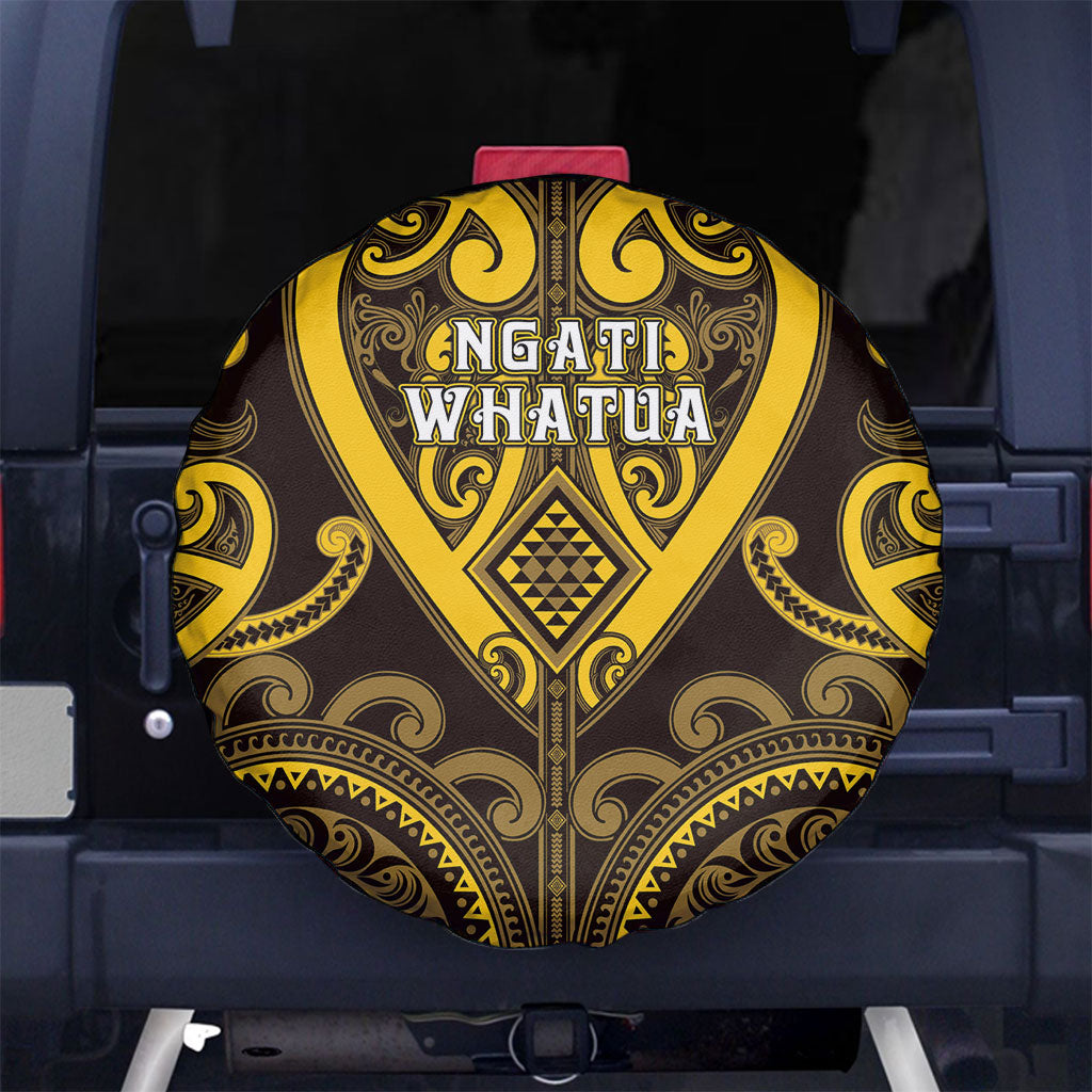 Aotearoa Ngati Whatua Spare Tire Cover Maori Tribal Pattern