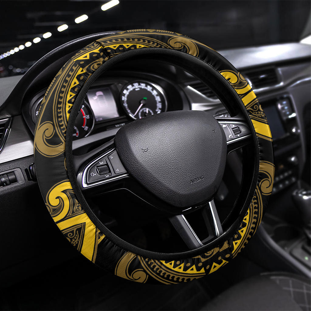 Aotearoa Ngati Whatua Steering Wheel Cover Maori Tribal Pattern