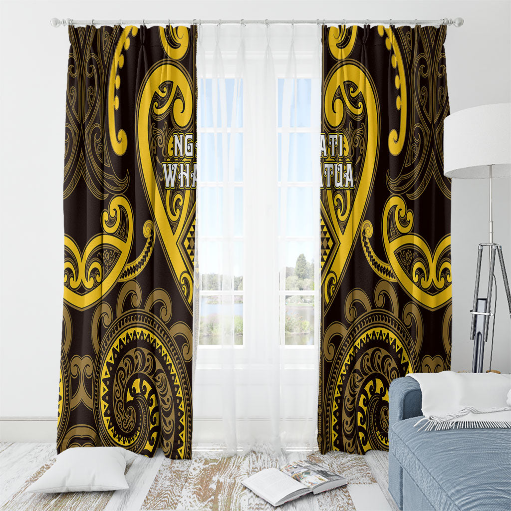 Aotearoa Ngati Whatua Window Curtain Maori Tribal Pattern