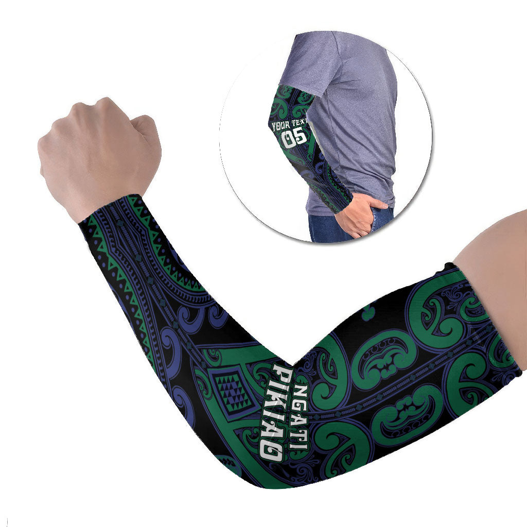 Custom Aotearoa Ngati Pikiao Arm Sleeves Maori Tribal Pattern