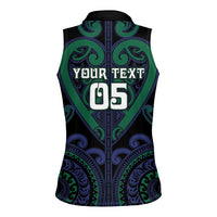 Custom Aotearoa Ngati Pikiao Women Sleeveless Polo Shirt Maori Tribal Pattern LT05 - Polynesian Pride