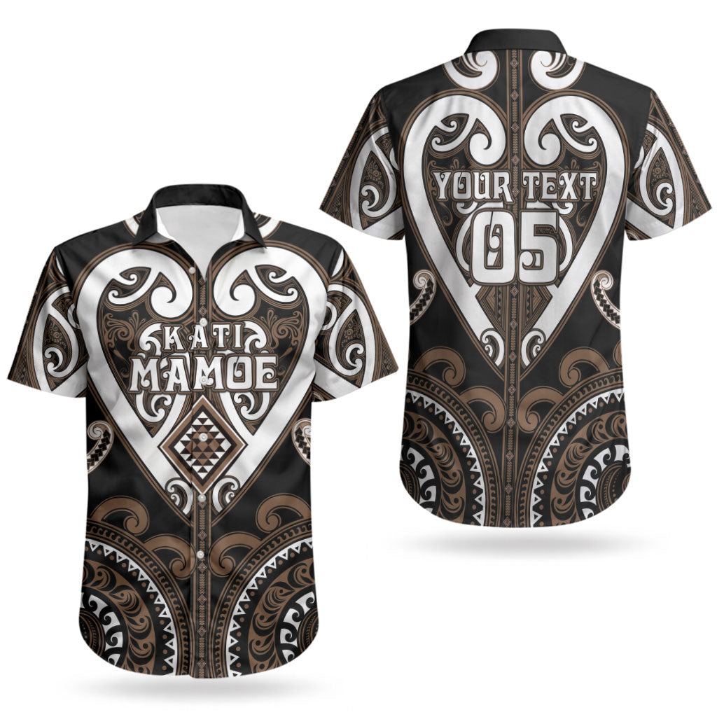 Custom Aotearoa Kati Mamoe Couples Matching Tank Maxi Dress and Hawaiian Shirt Maori Tribal Pattern LT05 - Polynesian Pride