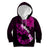 Hawaii Maui Kid Hoodie Polynesian Fish Hook Hibiscus Pink Version LT05 Pink - Polynesian Pride
