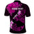 Personalized Hawaii Maui Polo Shirt Polynesian Fish Hook Hibiscus Pink Version LT05 - Polynesian Pride