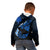 Hawaii Maui Kid Hoodie Polynesian Fish Hook Hibiscus Blue Version LT05 - Polynesian Pride
