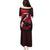 Hawaii Maui Puletasi Polynesian Fish Hook Hibiscus Red Version LT05 - Polynesian Pride