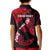 Personalized Hawaii Maui Kid Polo Shirt Polynesian Fish Hook Hibiscus Red Version LT05 - Polynesian Pride