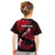 Personalized Hawaii Maui Kid T Shirt Polynesian Fish Hook Hibiscus Red Version LT05 - Polynesian Pride