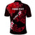 Personalized Hawaii Maui Polo Shirt Polynesian Fish Hook Hibiscus Red Version LT05 - Polynesian Pride