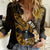 Personalized Hawaii Maui Women Casual Shirt Polynesian Fish Hook Hibiscus Gold Version LT05 Female Gold - Polynesian Pride