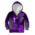 Personalized Hawaii Kid Hoodie Hammerhead Shark Kakau Polynesian Tribal Purple LT05 Zip Hoodie Purple - Polynesian Pride