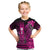 Personalized Hawaii Kid T Shirt Hammerhead Shark Kakau Polynesian Tribal Pink LT05 Pink - Polynesian Pride