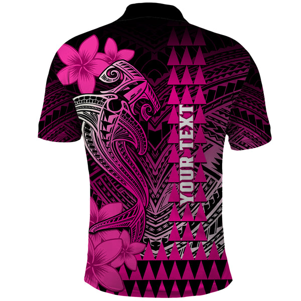 Aloha Hawaii Polo Shirt Hammerhead Shark Tattoo Polynesian Summer - Green LT9 main image 1