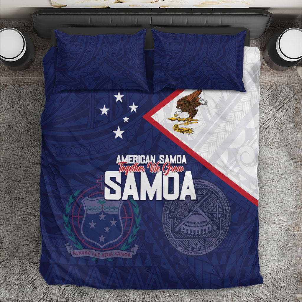 American Samoa And Samoa Bedding Set Together We Grow