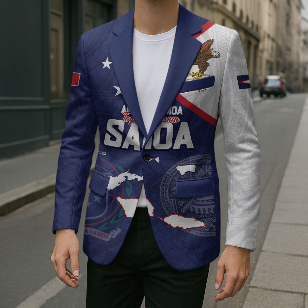 Personalized American Samoa And Samoa Blazer Together We Grow