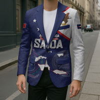 Personalized American Samoa And Samoa Blazer Together We Grow