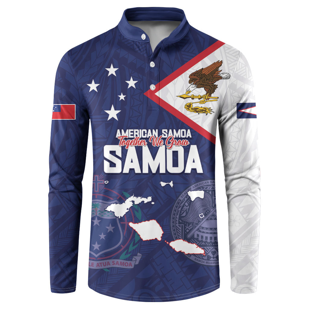 Personalized American Samoa And Samoa Button Sweatshirt Together We Grow
