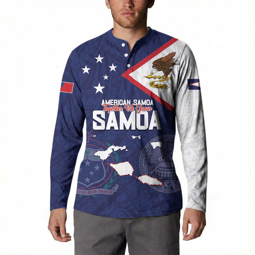 Personalized American Samoa And Samoa Button Sweatshirt Together We Grow