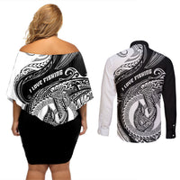 go-fishing-couples-matching-off-shoulder-short-dress-and-long-sleeve-button-shirts-polynesian-pattern