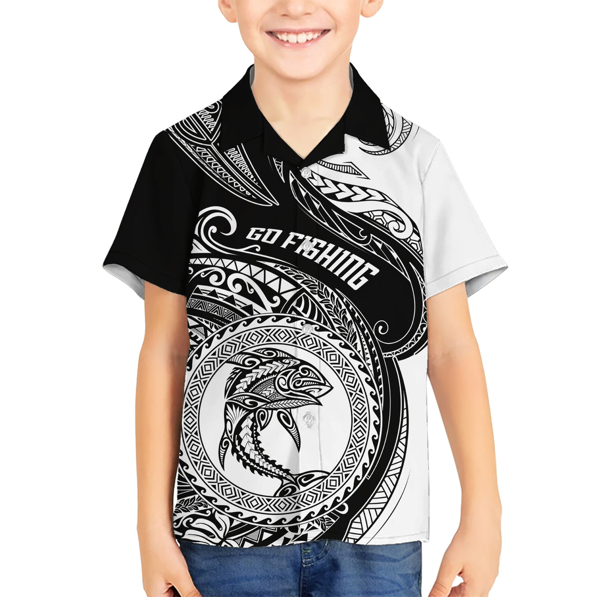 go-fishing-kid-hawaiian-shirt-polynesian-pattern
