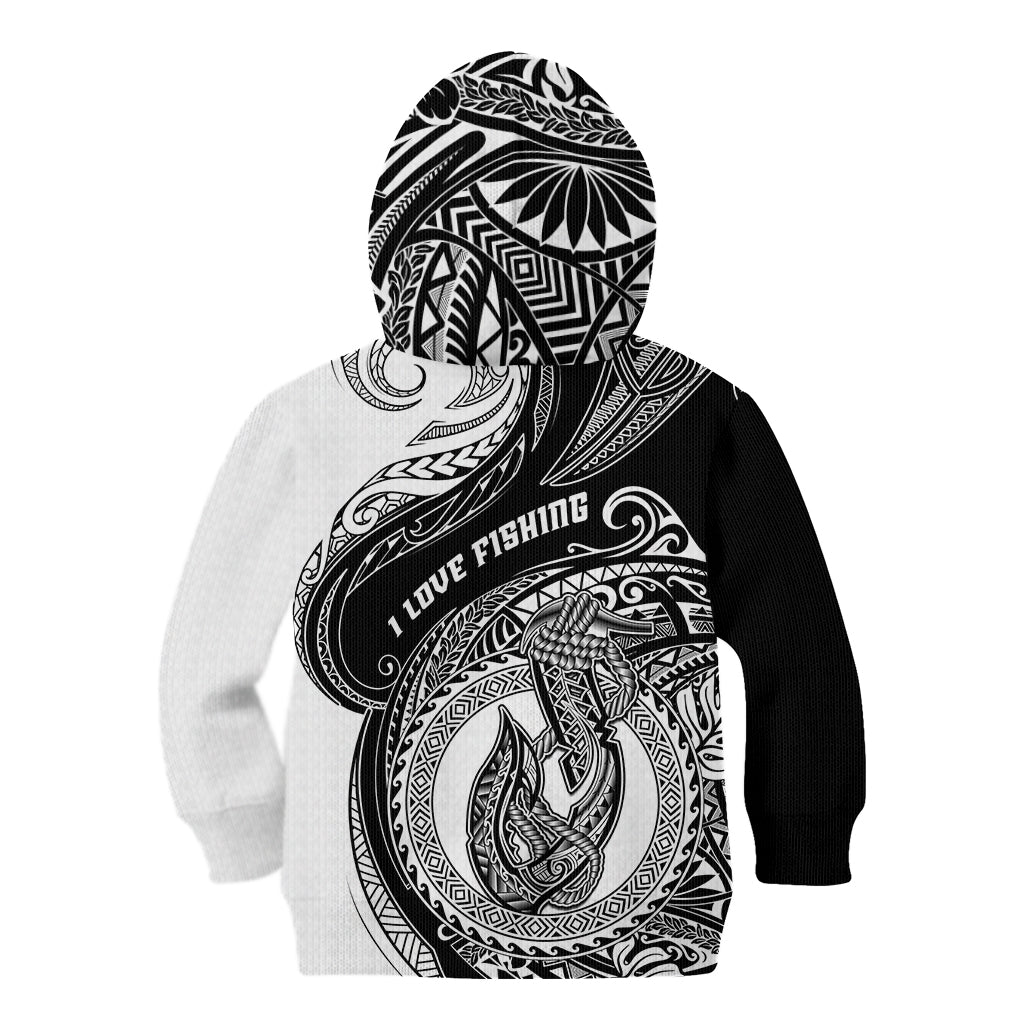 Go Fishing Kid Hoodie Polynesian Pattern LT05 - Polynesian Pride