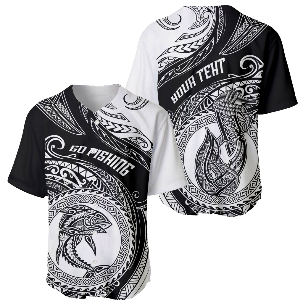 Personalized Go Fishing Baseball Jersey Polynesian Pattern LT05 - Polynesian Pride