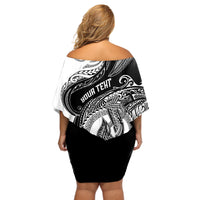 personalized-go-fishing-off-shoulder-short-dress-polynesian-pattern