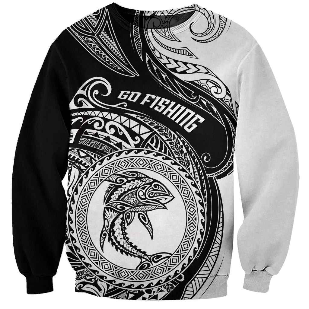 personalized-go-fishing-sweatshirt-polynesian-pattern