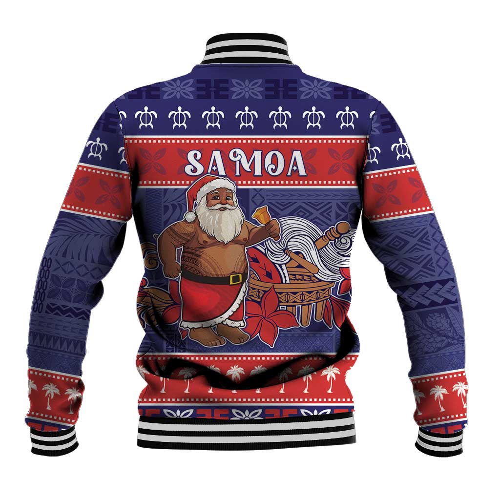 Samoa Christmas Baseball Jacket Samoan Santa Claus Manuia Le Kerisimasi LT05 - Polynesian Pride