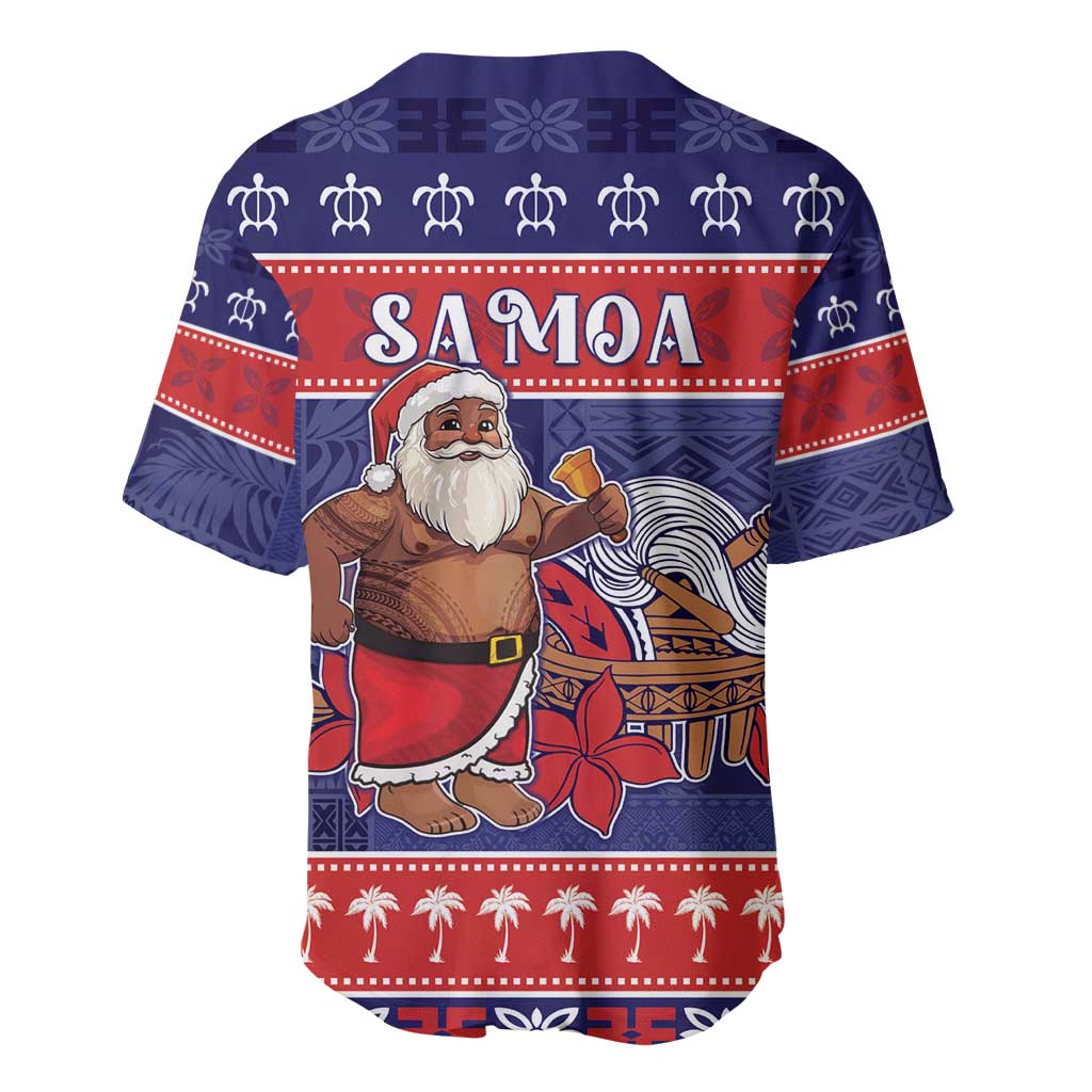 Samoa Christmas Baseball Jersey Samoan Santa Claus Manuia Le Kerisimasi LT05 - Polynesian Pride