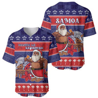 Samoa Christmas Baseball Jersey Samoan Santa Claus Manuia Le Kerisimasi LT05 - Polynesian Pride
