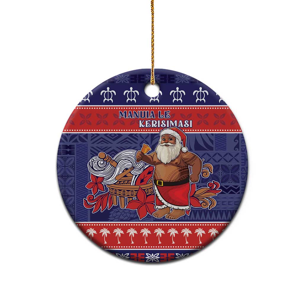 Samoa Christmas Ceramic Ornament Samoan Santa Claus Manuia Le Kerisimasi